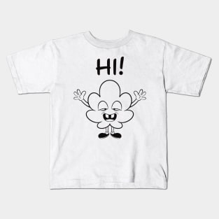 HI Weed (black) Kids T-Shirt